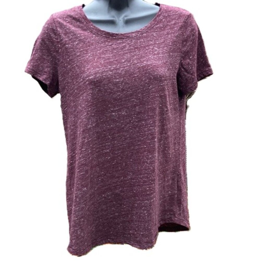 SONOMA The Everyday Heathered Purple Short Sleeve T-Shirt Women’s Small